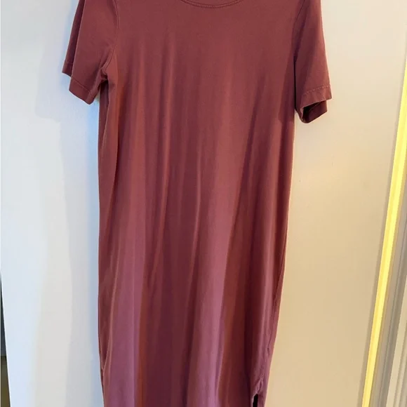 Pact Mauve T-Shirt Dress - Picture 1 of 4